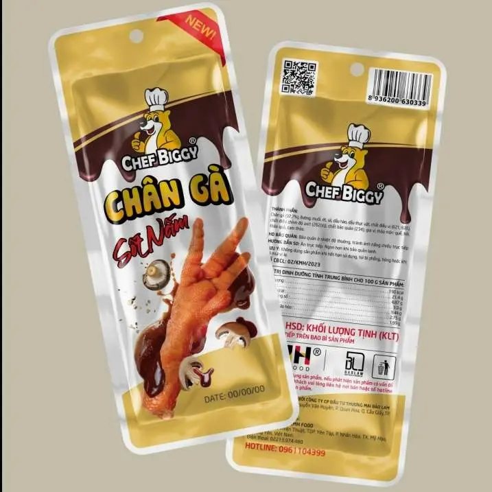 CHEF BIGGY Chân Gà 30g - Vị Sốt Nấm 